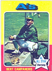 1975 Topps Mini Baseball Cards      170     Bert Campaneris